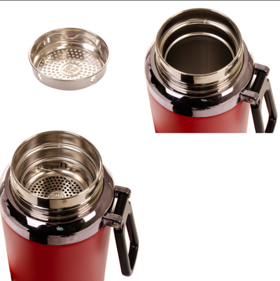 600 ML STAINLESS STEEL THERMAL BOTTLE WITH THERMOMETER