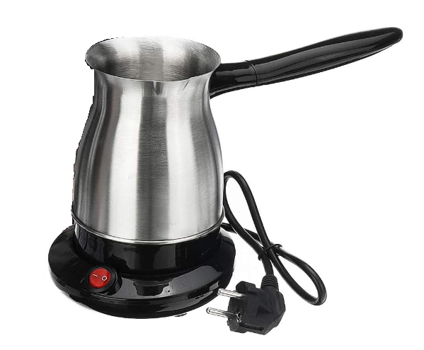 Marado High quality stainless steel Turkish Coffee Maker, Electrical Coffee Pot 500 ML/ 5 Cups. The Best and Most Efficient Way to Make a Warm Cup of Coffee or Tea and Boil Water.