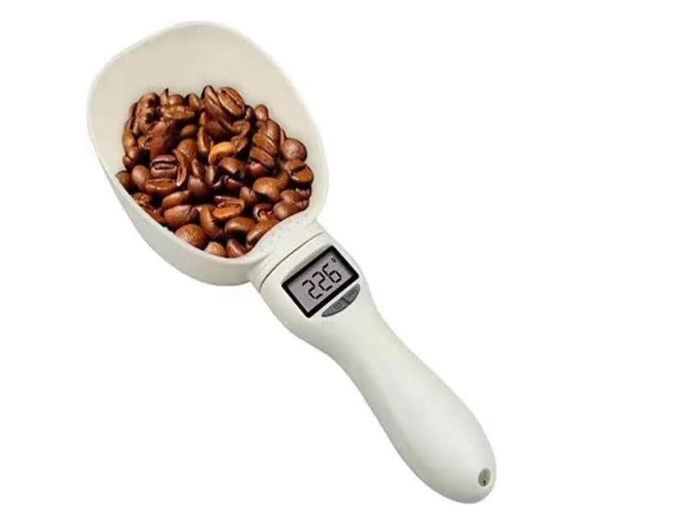 Removable Measuring Sauce Spoons Mini Kitchen Measuring Spoon Kitchen Food Weight Volume Display Measure Tools Accessories (White from KSA)