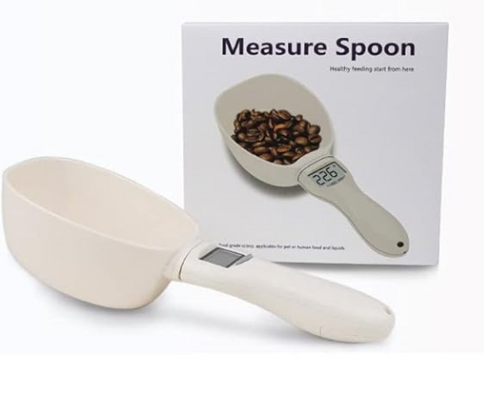 Removable Measuring Sauce Spoons Mini Kitchen Measuring Spoon Kitchen Food Weight Volume Display Measure Tools Accessories (White from KSA)
