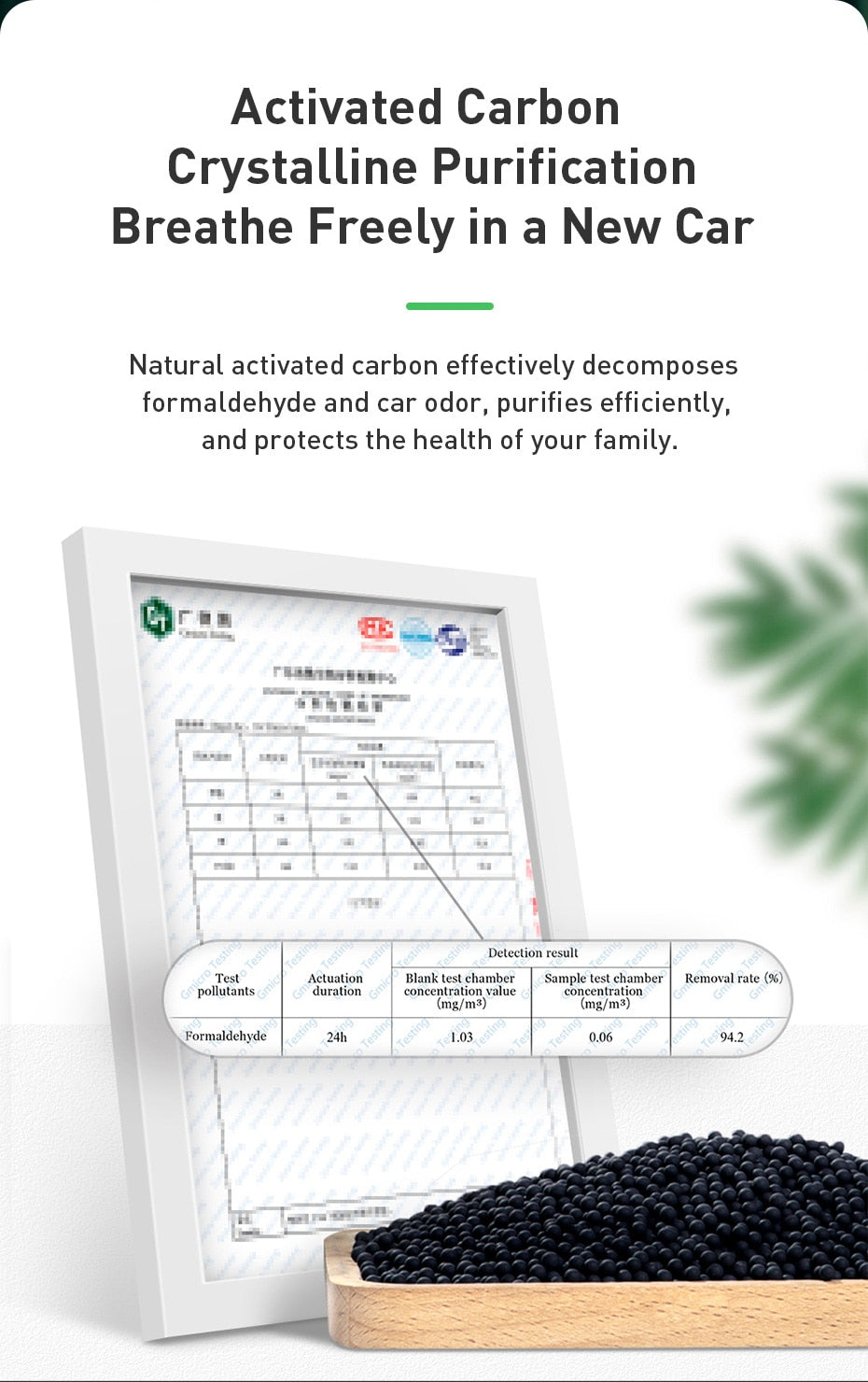 Original Ecological Carbon Package Car Air Purifier